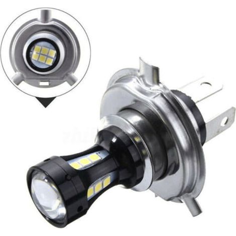 Ampoule LED H4 pour moto, 800 lumens 6000 K blanc froid, éclairage de phare avant puissant et lumineux, 12 V (1/5)