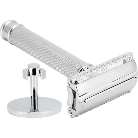Rasoir de Sécurité Double Lame pour Homme - Rasage Précision Barbe et Visage (1/5)