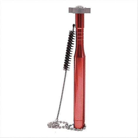Brosse de nettoyage et de réparation pour clubs de golf, outil de golf rouge (1/5)