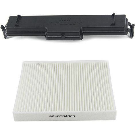 Cabin Air Filter Kit, Air Conditioning Filter and Access Door Set Replacement for Dodge Ram 1500 68406048AA (1/5)