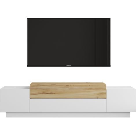 Mueble Tv  Fonda 160 Cm Blanco Fieltro