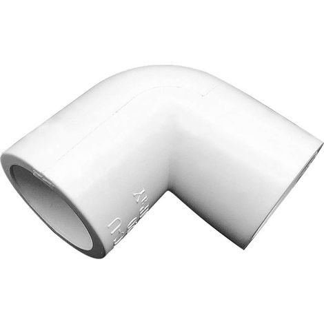 Raccord Coudé 90 °, PVC, Eau Alimentation Tuyau Raccords Adaptateur Connecteur, Ø40 mm, 5 pièces (1/5)
