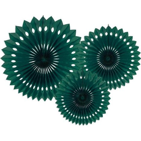 Rosette decorative verde scuro 20-30 cm