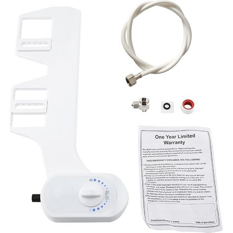 Abattant de toilette hygiénique avec bidet, buse autonettoyante et débit d'eau réglable. (1/5)
