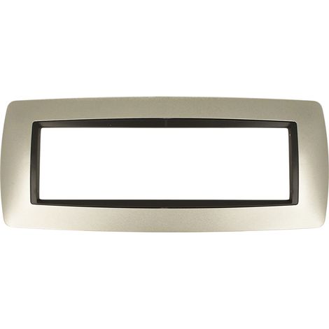 Placca Bombè Titanio 506 7M Moduli Compatibile Bticino Living International (1/3)