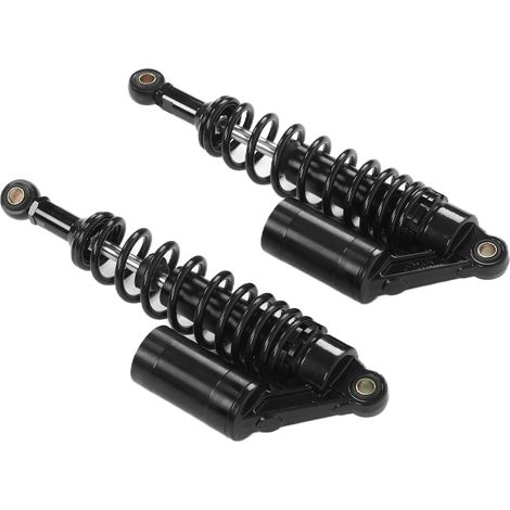 Paire d'amortisseurs arrière universels de 340 mm pour moto, quad et SUV (noir) (1/5)