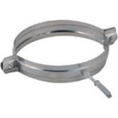 2PZ COLLARE REGGITUBO ACCIAIO INOX AISI 304 MONOPARETE SPESSORE MM.0,5  mm130