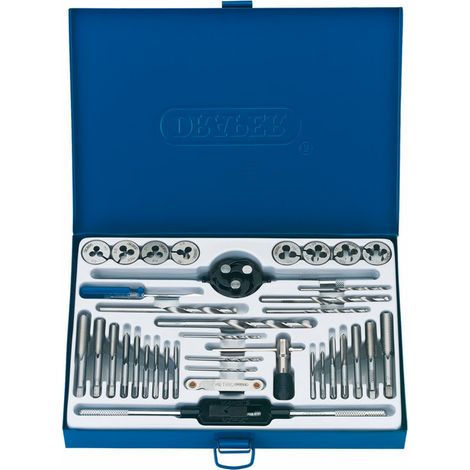 Draper 37-Piece Metric Tap and Die Set (Model 79203) for Precision Thread Cutting (1/2)