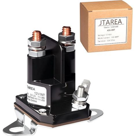 435-097 Relè di Avviamento Solenoide 12V Relè Solenoide di Avviamento Compatibile con Murray 7701100MA 1002004MA 24285 424285 Toro 111674 6120-430-0500 53490009 (1/5)