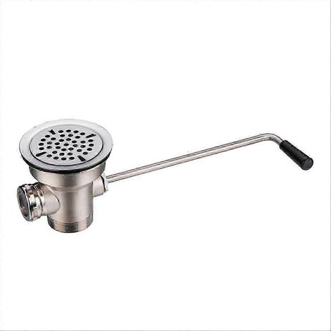 Robinet de vidange pour évier de 3 à 12 pouces avec poignée rotative et orifice de trop-plein, compatible avec les éviers 2 RK. (1/5)