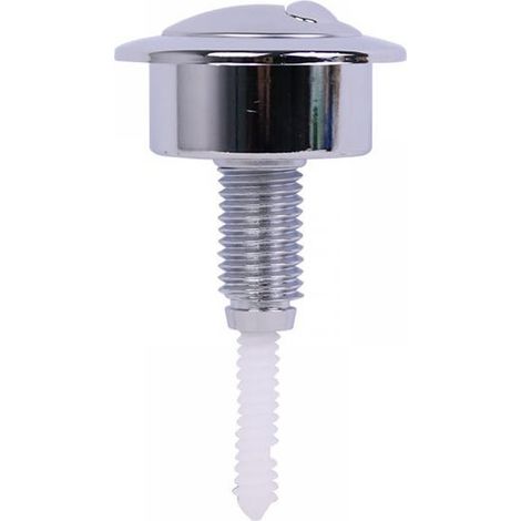 Bouton chasse d'eau argent, wc bouton poussoir, wc chasse d'eau poussoir double, pour chasse d'eau WC (1/5)