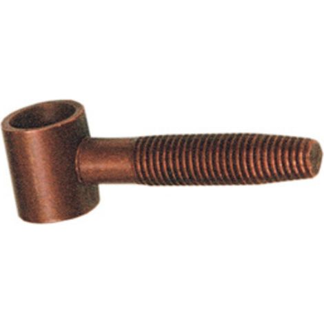 100 pz cavallotto anuba occhiolo acciaio bronzato 14 mm aste cremonesi