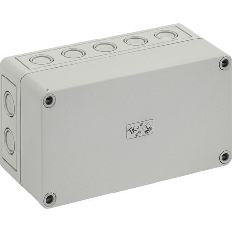 Spelsberg Caja vacía, gris, tipo de protección IP66, resistencia al impacto IK07, clase de protección II, Ui 690V AC, tensión de aislamiento nominal 1000V DC, sin halógenos, 10591001