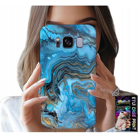 Schutzhülle für Samsung Galaxy S8 – Gehäuse mit Marmormuster + Folie (1/5)