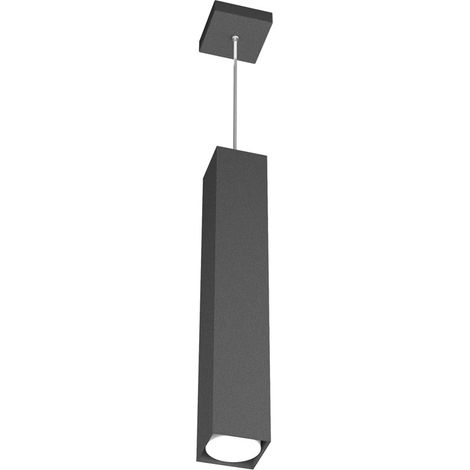 Sospensione Moderna Plate Metallo Antracite 1 Luce Gx53 50Cm (1/4)