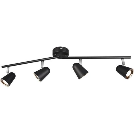 Faretto da Interno a LED in Plastica Nero Opaco