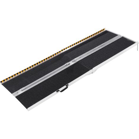 Mophorn Rampa Portátil para Silla de Ruedas, 7 pies, 800 libras de capacidad. Antideslizante de aluminio rampa plegable. Movilidad Scooter Rampa. minusvalidos para el hogar, escalones, escaleras, puer (1/5)