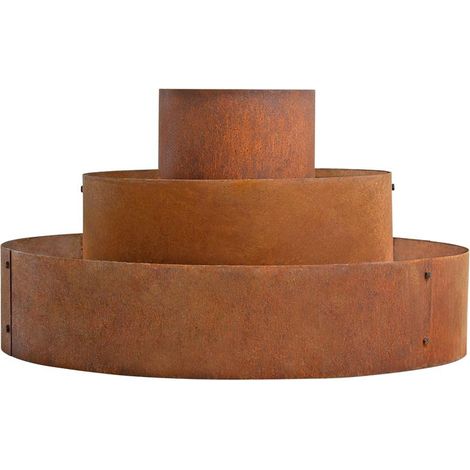 Pflanzpyramide Hochbeet Pflanzring Kräuterspirale Edelrost Rost Ø 30/60/90 cm