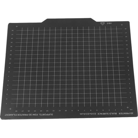 Plaque d'impression 3D acier ressort double face magnétique flexible plateau chauffant 220x220mm (1/5)