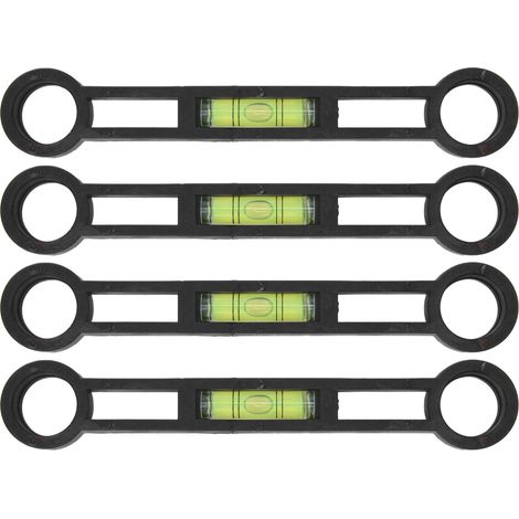 4 Pièces Niveau à Pied Courbé Outil de Mesure Précise Anti-Déformation pour Bricolage et Rénovation