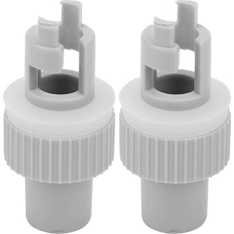 Adaptateur de valve d'air pour bateau, convertisseur de tuyau gonflable pour kayak, connecteur de valve pour pompe SUP, accessoires d'adaptation pour bateaux à rames (2 pièces, gris)[D]-AquaForge (1/2)