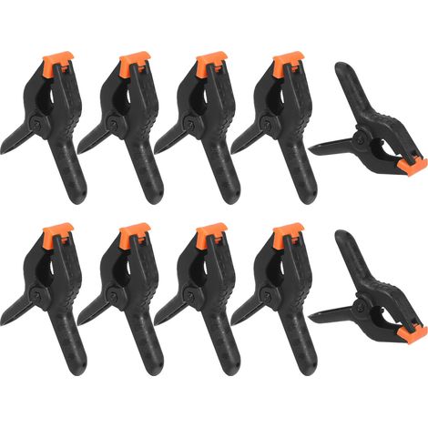 10 Serre Joint,Pince a Ressort Pince Multiprise Multifonctionnels, Dossier de Fixation Solide, Adapté au Camping, au Bricolage, à la Photographie et au Travail du Bois (1/5)
