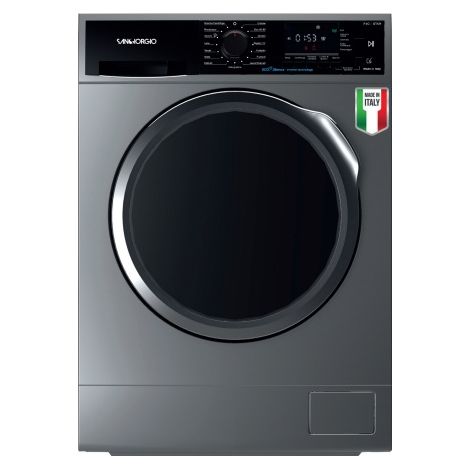 SANGIORGIO Lavabiancheria Libera Installazione Carica Frontale 8 Kg 1400 Giri Silver (1/2)