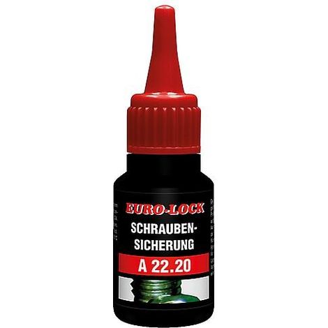 Agent de blocage des vis, résist. faible, EURO-LOCK A 22.20 flacon doseur 10g