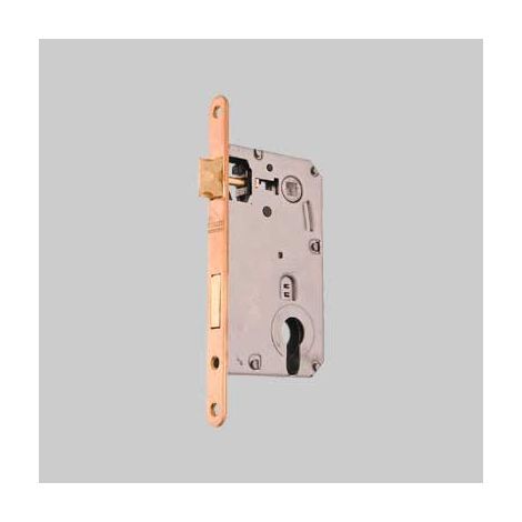 Serratura per porte in legno patent yale bonaiti e50 ottonato lucido