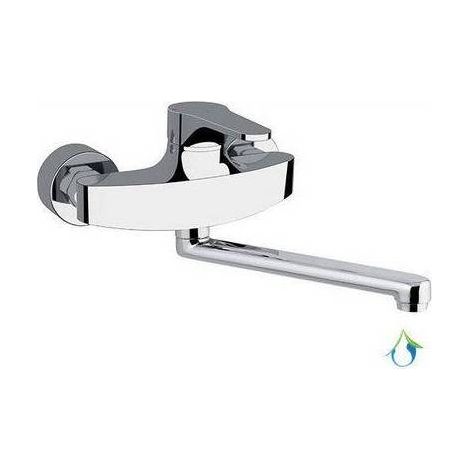 MISCELATORE MONOCOMANDO LAVELLO A MURO LINEA SURF ECO Misura: Cromo