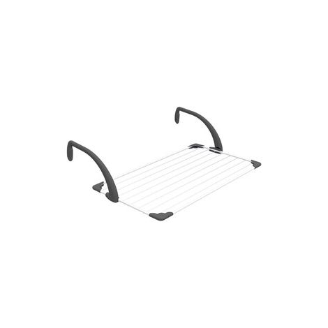 Stendibiancheria da balcone gimi brezza in acciaio verniciato bracci regolabili cm.110x56 - Salone