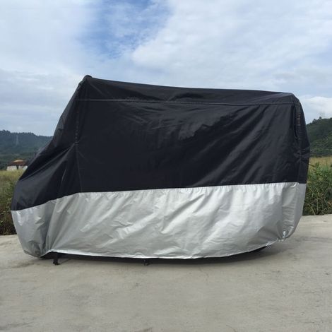 Housse Moto Scooter Cyclomoteur Respirante Extérieur Anti-Poussière Pluie Anti-UV Imperméable XXL (1/5)
