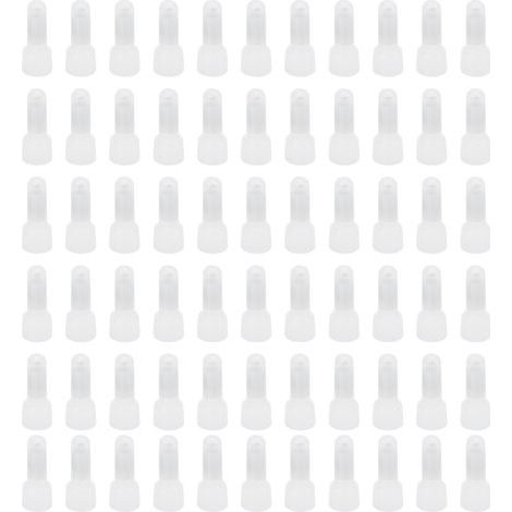1000 Stück geschlossene Crimp-Endkappen aus transparentem Nylon für Kabelverbinder CE5 (1/5)