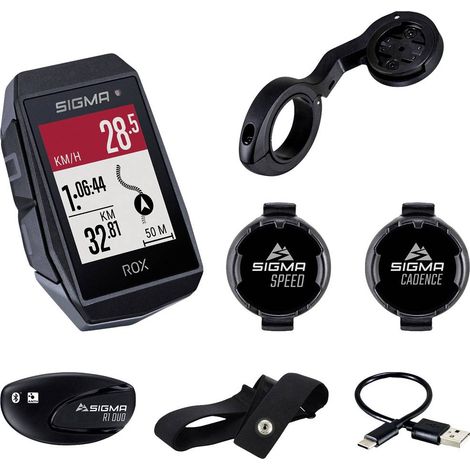 Sigma ROX 11.1 EVO Sensor Set Navigatore per bicicletta Bicicletta GPS, GLONASS, protetto dagli spruzzi d'acqua (1/5)