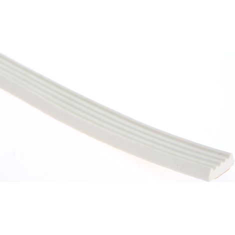 Ruban mousse EPDM RS PRO, Blanc, 8mm x 16.5m x 3mm ( Prix pour 1 )