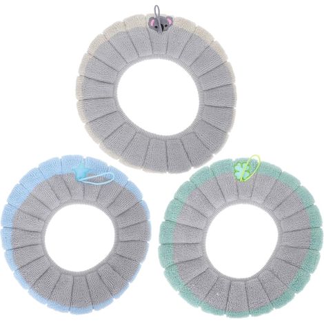 de 3 tapis de toilette confortables et lavables avec poignée (1/5)