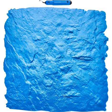 VEVOR Alfombrilla para Sellos de Hormigón 590x590 mm Textura de Poliuretano para Revestimiento de Hormigón para Impresión de Suelo de Pizarra Moldes de Hormigón para Decoración de Exteriores, Azul