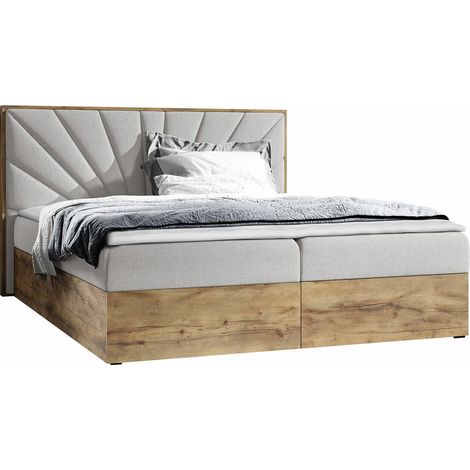 Cama continental Navis, Faro 16, Doble, Continental, 160x200, Tapiz, Somieres, 168x208x103cm (1/5)