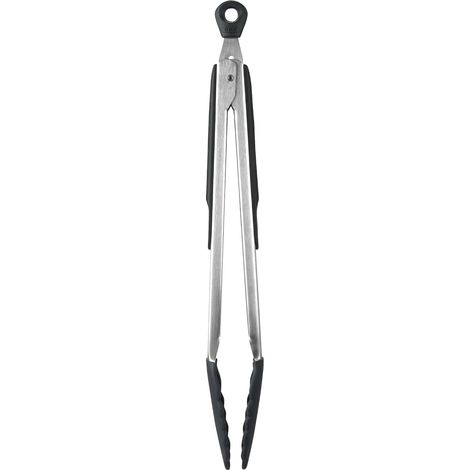 Küchenzange – 1 Stück – Edelstahl und Silikon – Verriegelbar und hitzebeständig bis 315 °C – Zum Kochen und Braten – 30,5 cm (1/5)