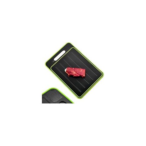 Plateaux de Décongélation Rapide + Planche à Découper (4 en 1) - Décongeler, Découper, Râpe à Épices et Aiguiseur Couteaux, Anti-adhésif et Antidérapant, 36.5 x 25 x 1 cm (Passe au Lave-Vaisselle) (1/5)