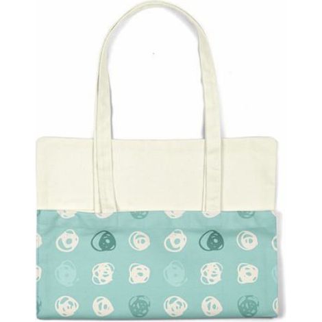 Sac shopping coton réutilisable multicolore 34x40 cm – tote bag Bonamaison (1/4)
