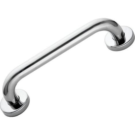 Maniglia di sicurezza per bagno 40 cm finitura cromo lucido acciaio inox (1/4)