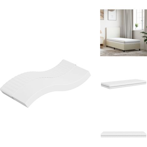 Matelas en mousse moyennement doux 70x200 cm - Matelas Mousse - Matelas Confortable - Matelas Livraison Rapide - Matelas Petit Prix - Matelas Single (1/5)