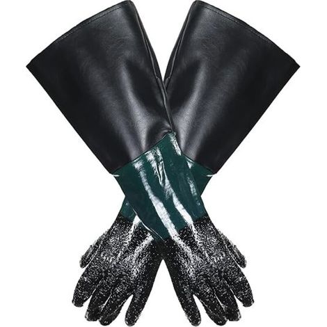 Paire de Gants sablage 60x30cm pour Microbilleuse Sableuse (1/5)