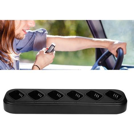 6-fach Ladegerät für Motorola GP320, GP328/338, GP340 und GP360 Funkgeräte – EU-Netzadapter