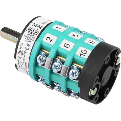 220V/380V inverseur de sens moteur pour démonte-pneu, interrupteur à pédale plateau tournant 20A (1/5)