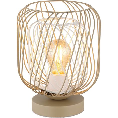 Globo Dichti Lampe de table couleur sable mat 1x E27