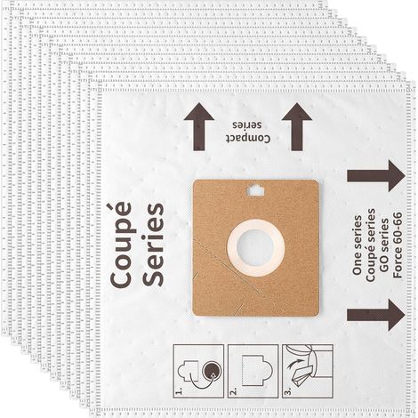 Lot de 12 sacs de rechange pour aspirateur Nilfisk Coupe Neo Nilfisk One (1/5)