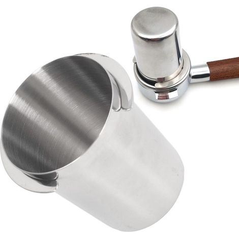 Dosette à Café 58mm en Acier Inoxydable Poli pour Porte-Filtre, Capacité 120ml, Feeder pour Café en Argent (1/5)