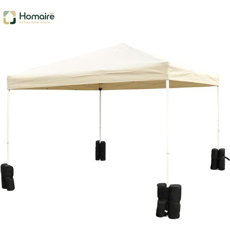 HOMAIRE Pavillon Standfuß 4er-Set robust schwarz pour stabilité Faltpavillon Partyzelt